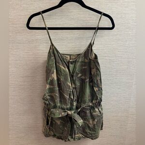 Pam & Gela Camouflage Camisole Romper